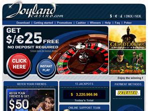 Joyland casino bonus codes 